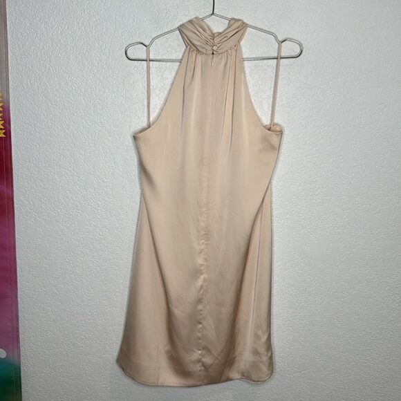 NWT JONATHAN SIMKHAI STANDARD
Mitra Washed Charmeuse Halter Dress Large Sand - Picture 6 of 13